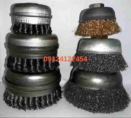 35 فرچه سیمی کاسه ای افشان 10